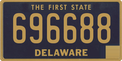 DE license plate 696688