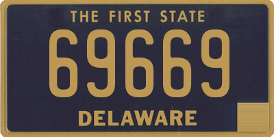 DE license plate 69669