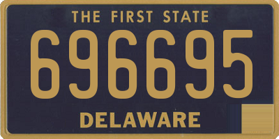 DE license plate 696695