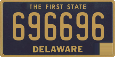 DE license plate 696696