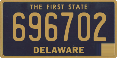 DE license plate 696702