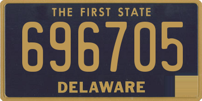 DE license plate 696705