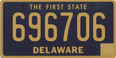 DE license plate 696706