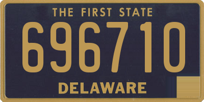 DE license plate 696710