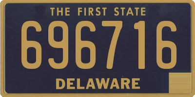 DE license plate 696716