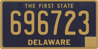 DE license plate 696723