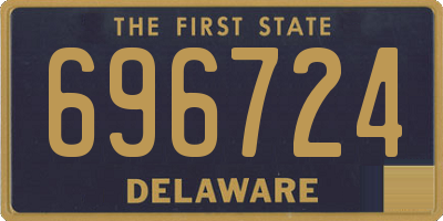 DE license plate 696724