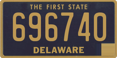 DE license plate 696740