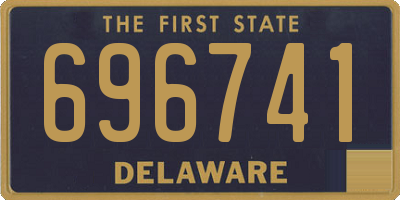 DE license plate 696741