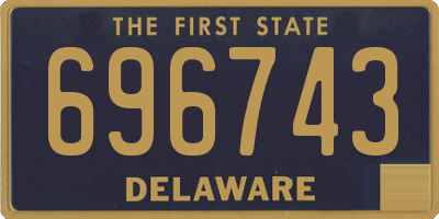 DE license plate 696743