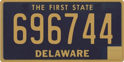 DE license plate 696744