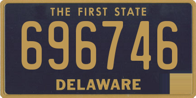 DE license plate 696746