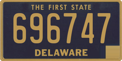 DE license plate 696747