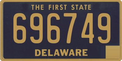 DE license plate 696749