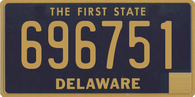 DE license plate 696751