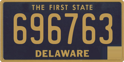 DE license plate 696763