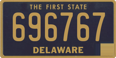 DE license plate 696767