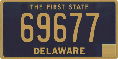DE license plate 69677