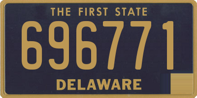 DE license plate 696771