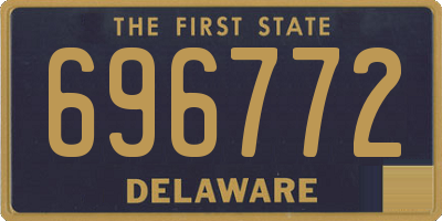 DE license plate 696772