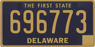 DE license plate 696773