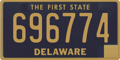 DE license plate 696774