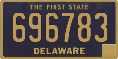 DE license plate 696783