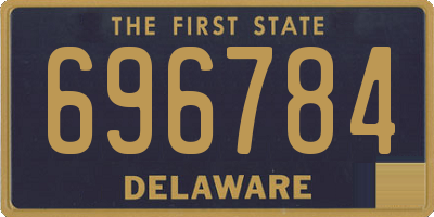 DE license plate 696784