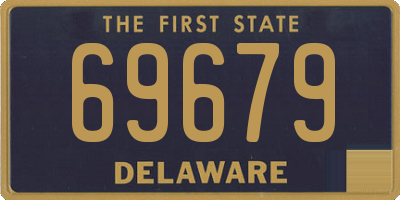 DE license plate 69679