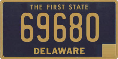 DE license plate 69680