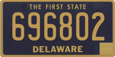 DE license plate 696802