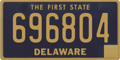 DE license plate 696804