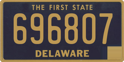 DE license plate 696807