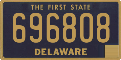 DE license plate 696808