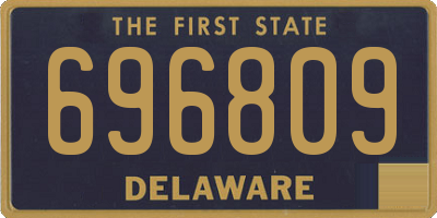 DE license plate 696809