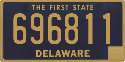 DE license plate 696811
