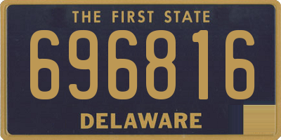 DE license plate 696816