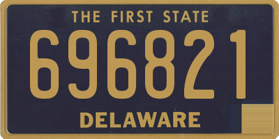 DE license plate 696821