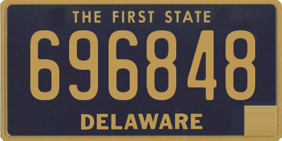 DE license plate 696848