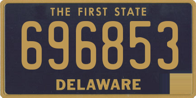 DE license plate 696853