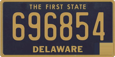 DE license plate 696854