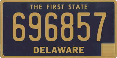 DE license plate 696857
