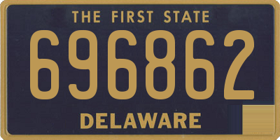DE license plate 696862