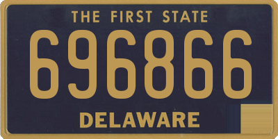 DE license plate 696866