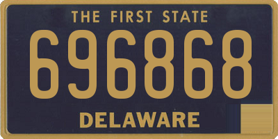 DE license plate 696868