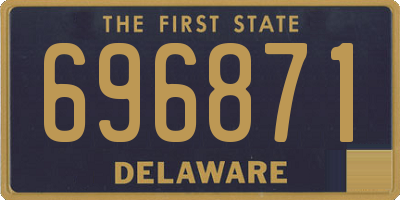 DE license plate 696871