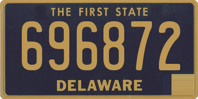 DE license plate 696872