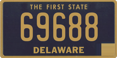 DE license plate 69688