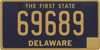 DE license plate 69689
