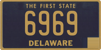 DE license plate 6969